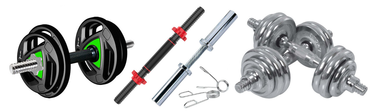 Loadable Dumbbells Screw Thread and Olympic Type