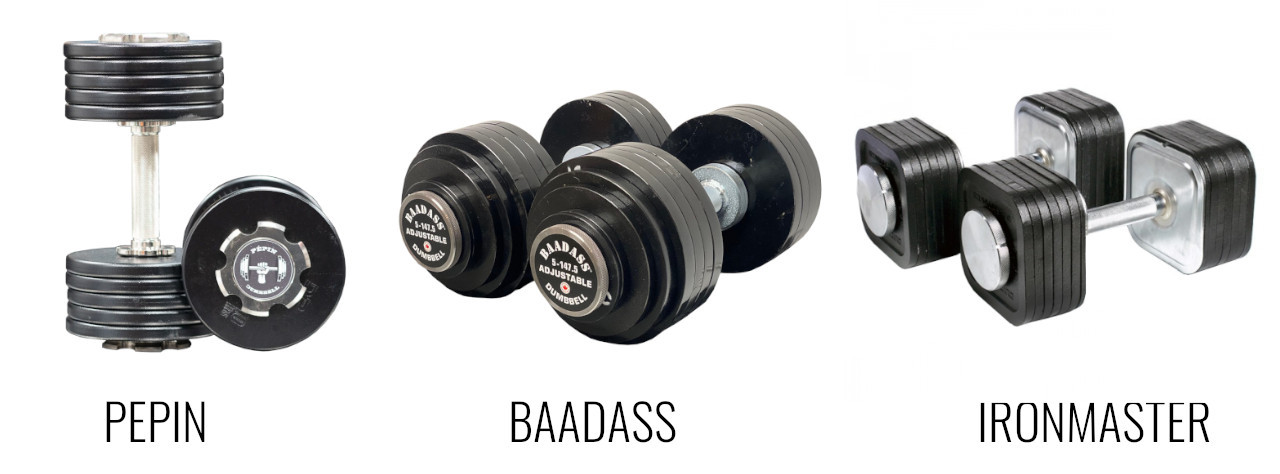 Premium Loadable Dumbbells Pepin Baadass Ironmaster